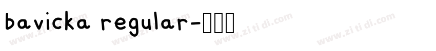 bavicka regular字体转换